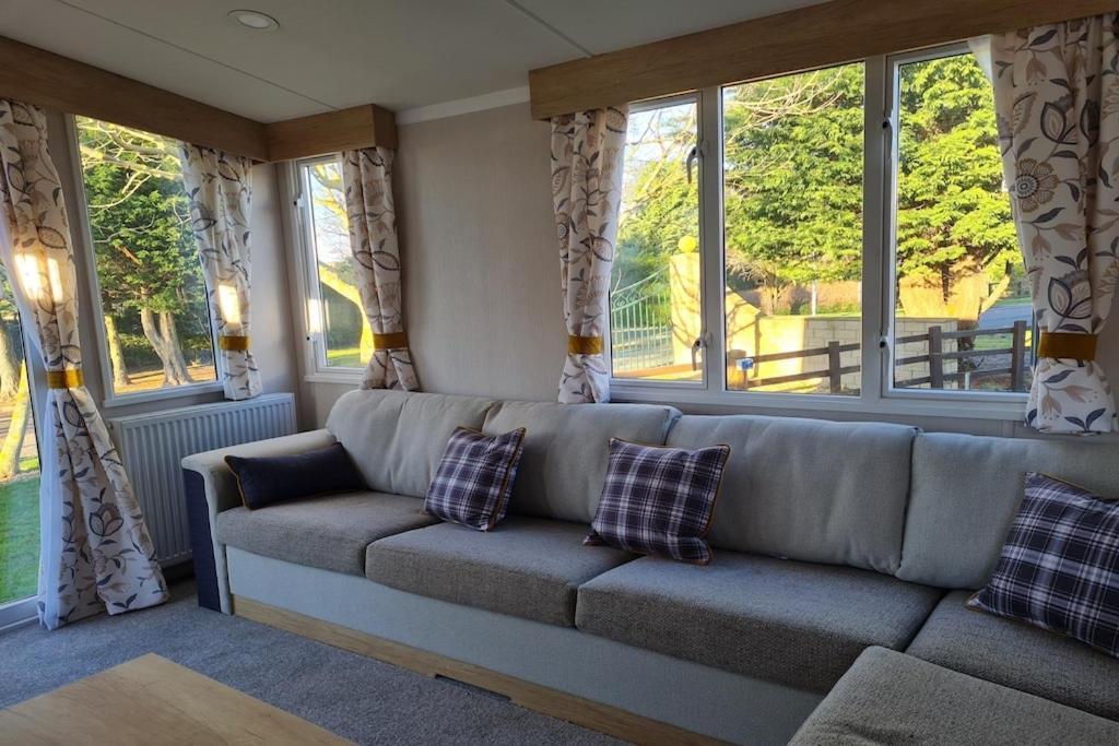Caravan On Fantastic Site Dunbar Extérieur photo